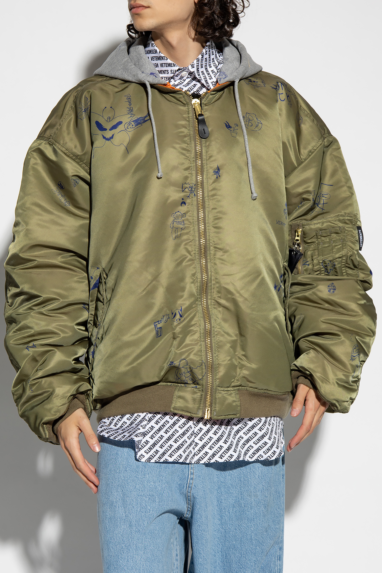 Vetements bomber jacket on sale green